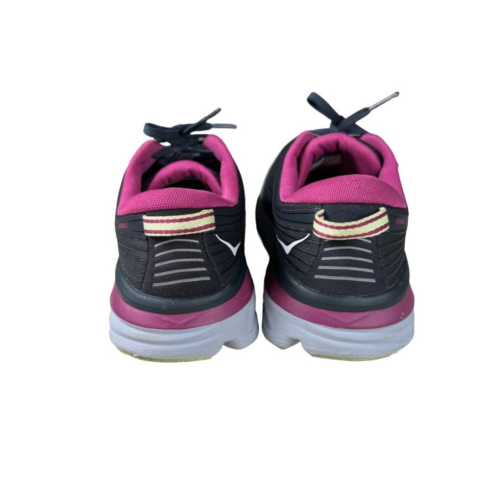 Hoka One One Black and Pink Athletic Shoes - Picture 8 of 16